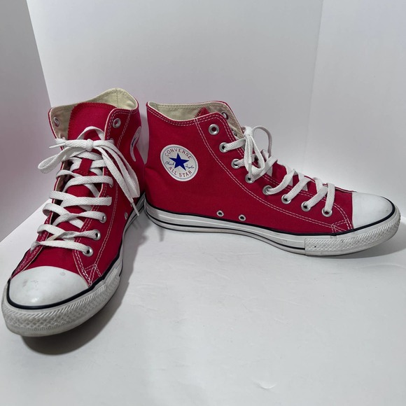 Converse Classic Chuck Taylor High Top Sneakers Red Men's 10.5 (W12.5)